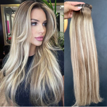 Extensii Clip-On Oskar Balayage B #8/Silver/8